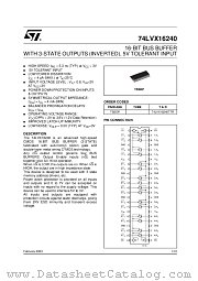 74LVX16240 datasheet pdf ST Microelectronics