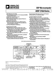 ADSP-2189NBCA-320 datasheet pdf Analog Devices