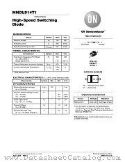 MMDL914T1 datasheet pdf ON Semiconductor