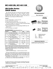 MC14001UBDR2 datasheet pdf ON Semiconductor
