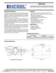 MIC5162 datasheet pdf Micrel Semiconductor