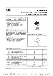 STD40NF06T4 datasheet pdf ST Microelectronics