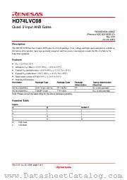 HD74LVC08 datasheet pdf Renesas