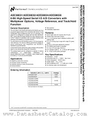ADC08032CIWM datasheet pdf National Semiconductor