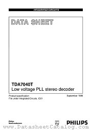 TDA7040T/V2 datasheet pdf Philips