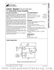 LM4879MMX datasheet pdf National Semiconductor