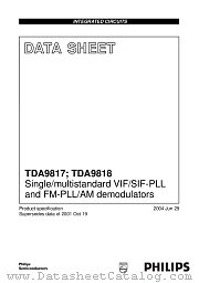 TDA9817T/V1 datasheet pdf Philips