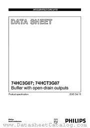 74HC3G07DP datasheet pdf Philips