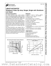 LMH6720WG-QML datasheet pdf National Semiconductor