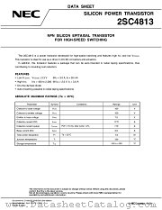 2SC4813 datasheet pdf NEC