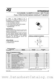 STP62NS04Z datasheet pdf ST Microelectronics