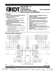 IDT70V3589S133BFI datasheet pdf IDT
