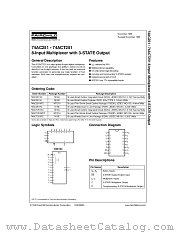 74AC251PC datasheet pdf Fairchild Semiconductor