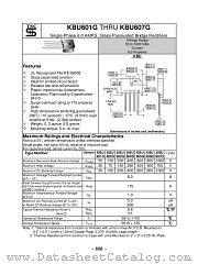 KBU601G datasheet pdf Taiwan Semiconductor