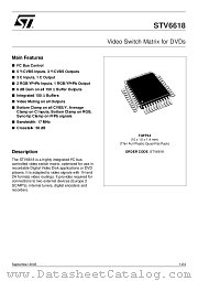 STV6618 datasheet pdf ST Microelectronics