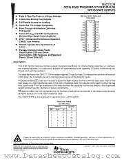 74ACT11374NSR datasheet pdf Texas Instruments