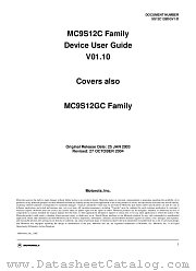 MC9S12C96 datasheet pdf Freescale (Motorola)