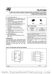 74LVC126ATTR datasheet pdf ST Microelectronics