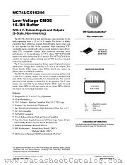 MC74LCX16244DTR2 datasheet pdf ON Semiconductor