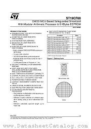 ST19CF68 datasheet pdf ST Microelectronics