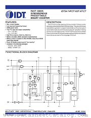 IDT54FCT163CTDB datasheet pdf IDT