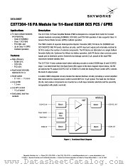 CX77304-16 datasheet pdf Skyworks Solutions