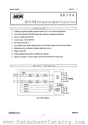 AK134 datasheet pdf AKM