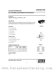 ZXMP6A17E6 datasheet pdf Zetex Semiconductors