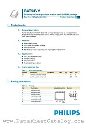 BAT54VV datasheet pdf Philips