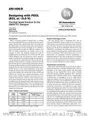 MC100LVE210FNR2 datasheet pdf ON Semiconductor