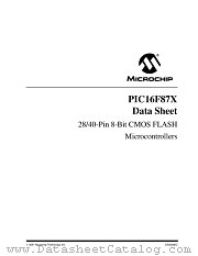 PIC16F874-04E/PQ datasheet pdf Microchip