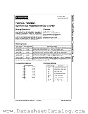 74ACT163MTC datasheet pdf Fairchild Semiconductor