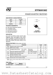 STPS60H100CT datasheet pdf ST Microelectronics