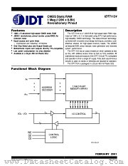 IDT71124S12YG8 datasheet pdf IDT