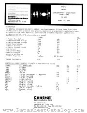 2N6609 datasheet pdf Central Semiconductor