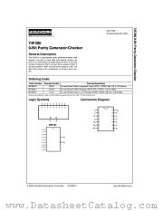 74F280SCX datasheet pdf Fairchild Semiconductor