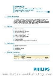 TDA9935HW/C1 datasheet pdf Philips
