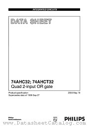 74AHCT32BQ datasheet pdf Philips