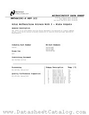 54AC241WG-QML datasheet pdf National Semiconductor