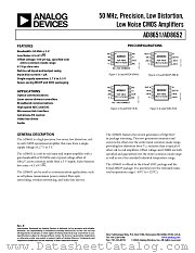AD8651ARMZ-REEL datasheet pdf Analog Devices