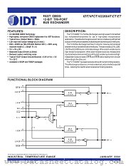 IDT74FCT162260CTPV8 datasheet pdf IDT