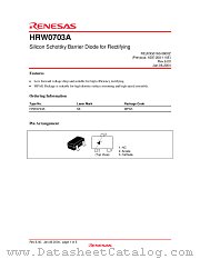 HRW0703A datasheet pdf Renesas