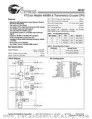 W137 datasheet pdf Cypress