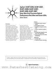 HLMP-AM87-TW0DD datasheet pdf Agilent (Hewlett-Packard)
