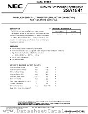 2SA1841 datasheet pdf NEC
