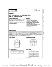 74LCX10SJX datasheet pdf Fairchild Semiconductor