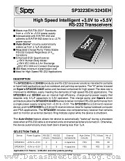SP3243EHCT-L datasheet pdf Sipex Corporation