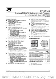 GST/ST19WL18AW40 datasheet pdf ST Microelectronics
