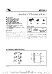 M74HC03 datasheet pdf ST Microelectronics