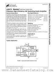LM4670ITL datasheet pdf National Semiconductor